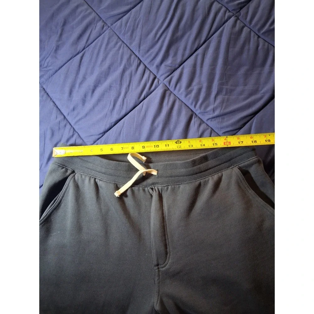 Duluth Trading Co Men Souped-Up Sweats Tapered Relaxed Sweatpants Black XL x 30